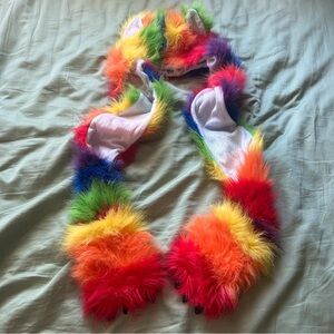 Colorful Furry Kids Scarf